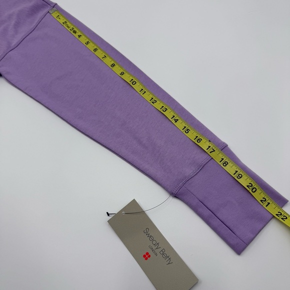 Sweaty Betty Women’s After Class Longline Sweatshirt Purple Medium Organic NWT - Picture 9 of 15